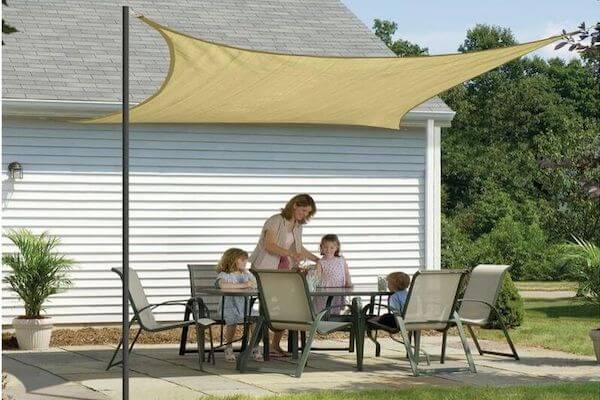 CEVERSQ300: Square Shade Sail<BR>'Coolaroo Everyday' 3m x 3m