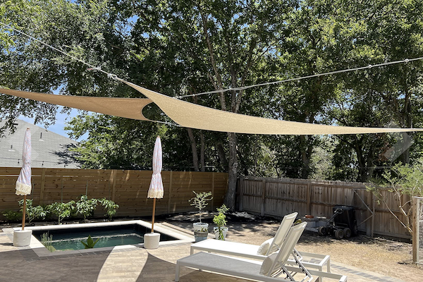 CRTHTR390: Coolaroo Camping Shade Sail Triangular 3.9m