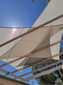 Premium Coolaroo shade sails for gardens and patios, with triangle, square and rectangle designs, breathable HDPE fabric and warranties up to 15 years.