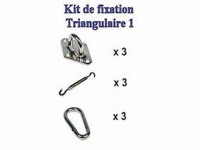 TRINGPONTET - Fixing Kit Triangle<br> (Pad Eye)