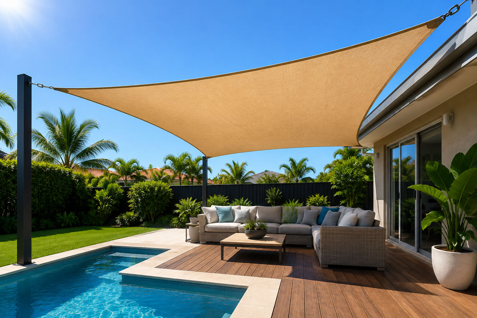 Waterproof or breathable shade sail: which is right for the UK?