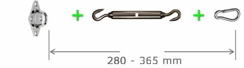 316 stainless steel shade sail fixings