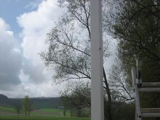 shade sail hardware connection detail
