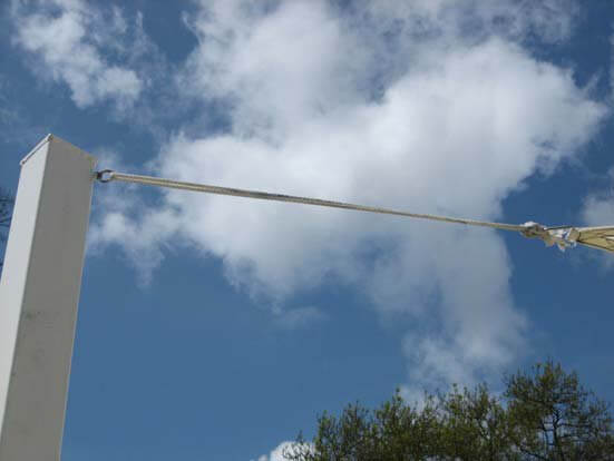 shade sail tensioning detail