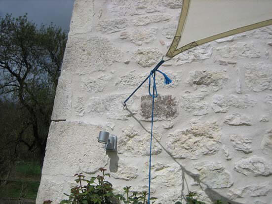 shade sail tensioning system example