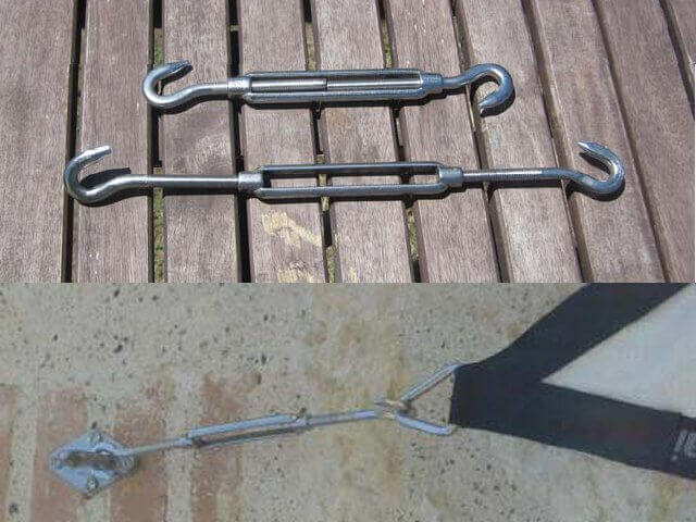 shade sail setup example