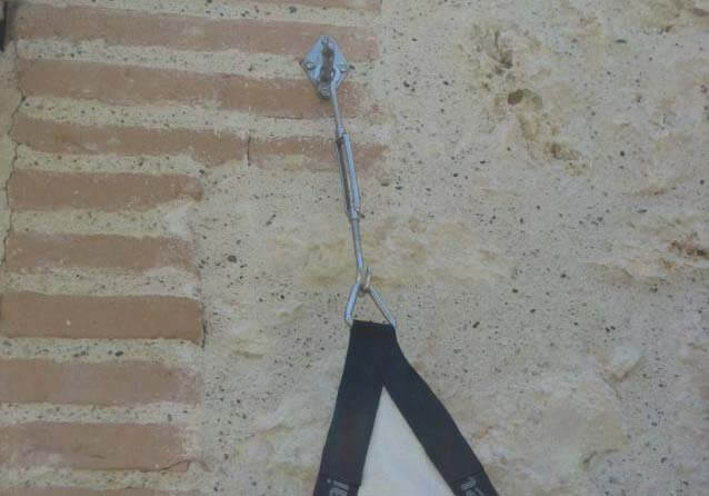 shade sail installation layout example