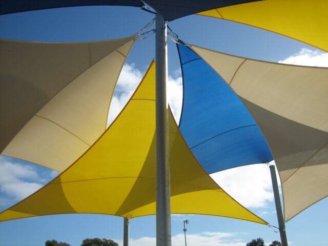 outdoor shade sail fixing points